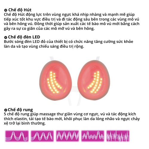 Máy nâng ngực cao cấp công nghệ Hàn Quốc chính hãng kết hợp tinh chất massage - MINE B