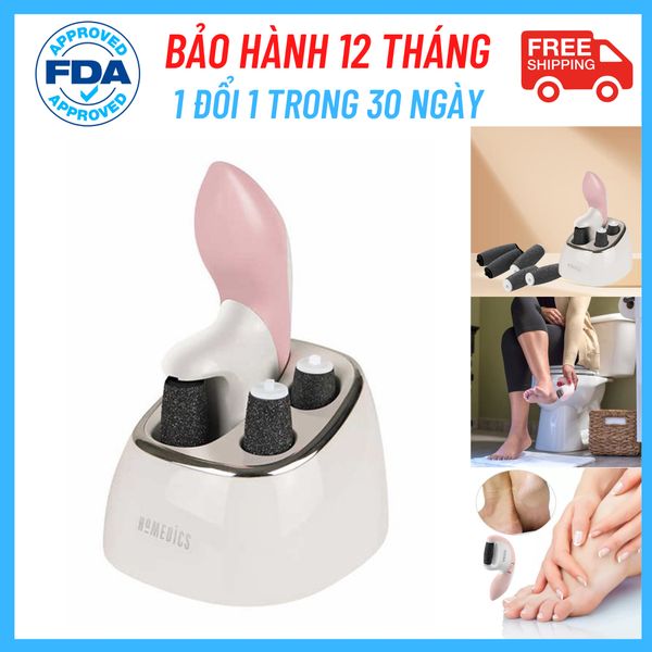 Máy tẩy da chết gót chân siêu mài mòn pin sạc HoMedics PED-1301 Nanotime