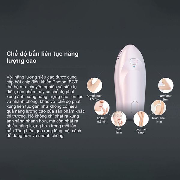 Máy triệt lông trẻ hoá da công nghệ IPL super Photon Nanotime B62F