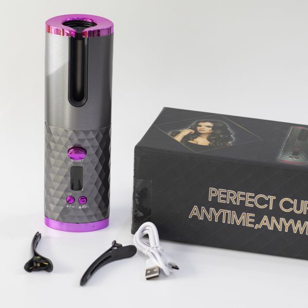 Máy uốn tóc tự động không dây chuẩn FDA 6 cấp độ nhiệt màn hình LCD - HACHIKA