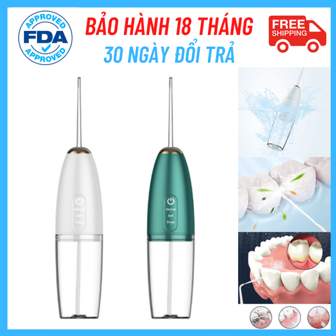 Máy tăm nước nha khoa Cao cấp Kháng nước IPX7 Chuẩn FDA USA - CLEAN PRO