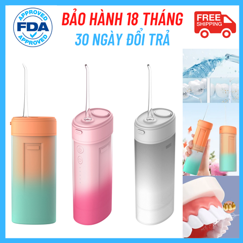 Máy tăm nước nha khoa vệ sinh răng miệng cầm tay chất liệu ABS Cao Cấp - MASTER CLEAN