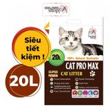  Cát Vệ Sinh Cho Mèo Pro Max Bao Lớn 20L Siêu Tiết Kiệm, Khử Mùi, Ít Bụi 