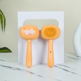  Lược Chải Lông & Massage Tắm Cho Thú Cưng Cán Dài, Đầu Silicone 22*10cm 