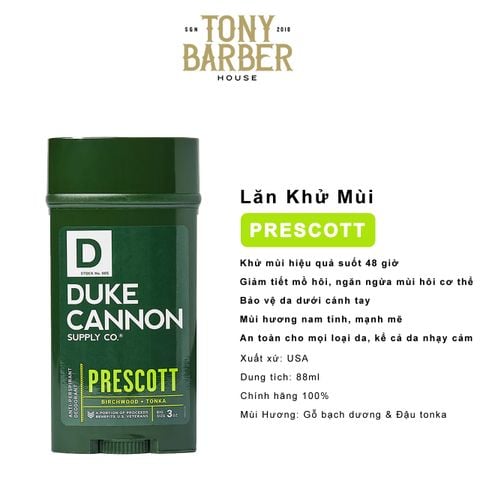 Lăn khử mùi Duke Cannon Anti-Perspirant Deodorant Prescott