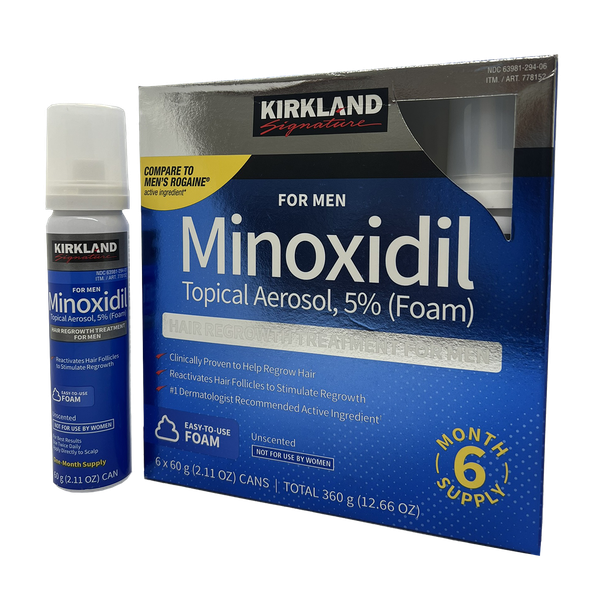 Dung dịch kích mọc râu Kirkland Minoxidil dạng bọt 5%