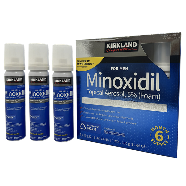 Dung dịch kích mọc râu Kirkland Minoxidil dạng bọt 5%