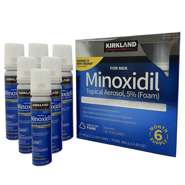 Dung dịch kích mọc râu Kirkland Minoxidil dạng bọt 5%