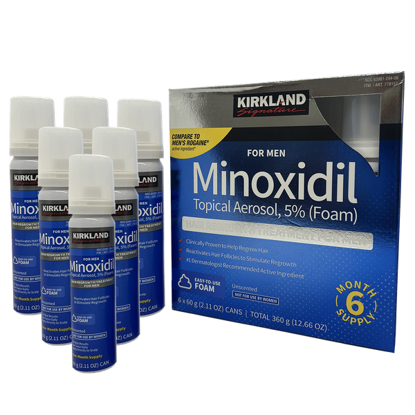 Dung dịch kích mọc râu Kirkland Minoxidil dạng bọt 5%