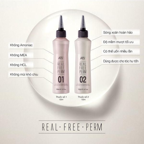 Thuốc Uốn Nguội Không Mùi ATS Real Free Perm