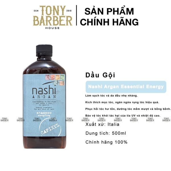 Dầu Gội Chống Rụng Tóc Nashi Argan Essential Energy