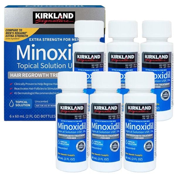 Dung dịch kích mọc râu Kirkland Minoxidil 5% dạng nước