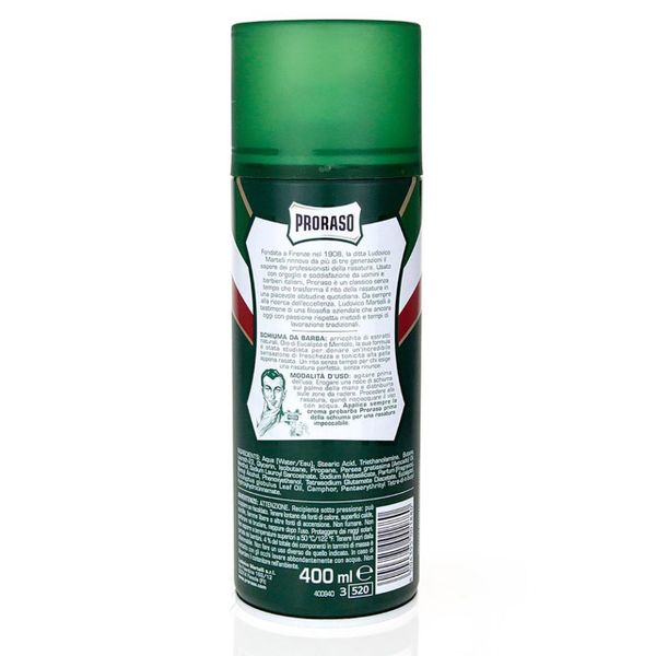 Bọt cạo râu Proraso Shaving Foam Menthol & Eucalyptus