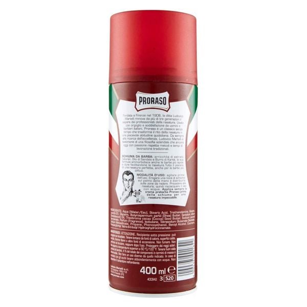 Bọt cạo râu Proraso Shaving Foam Sandalwood