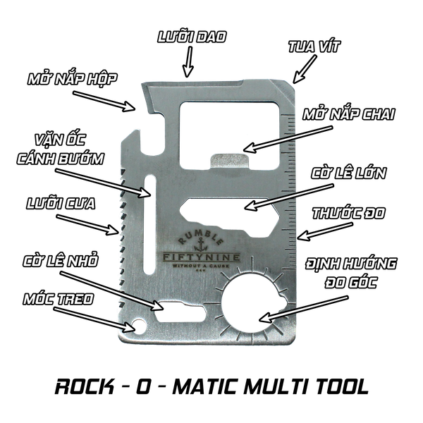 Dụng cụ đa năng Schmiere Stainless Steel Wallet Multitool