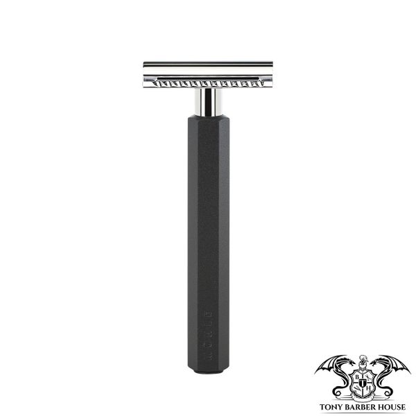 Dao Cạo Râu MÜHLE HEXAGON Safety razor designed by Mark Braun ItemR HXG GRAPHITE SR