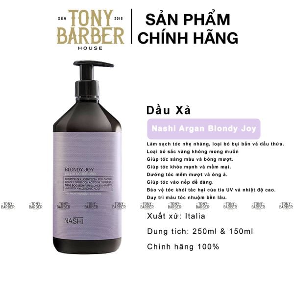 Dầu Xả Tím Khử Vàng Nashi Argan Blondy Joy