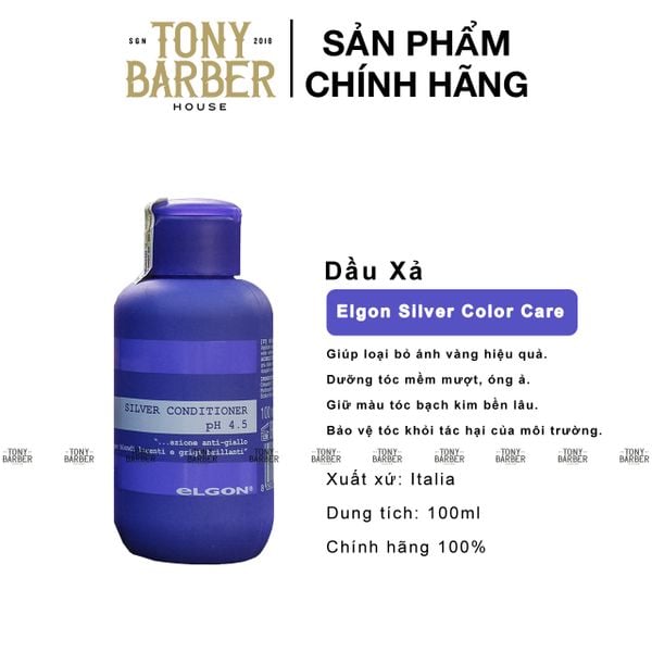 Dầu Xả Tím Khử Vàng Elgon Colorcare Silver