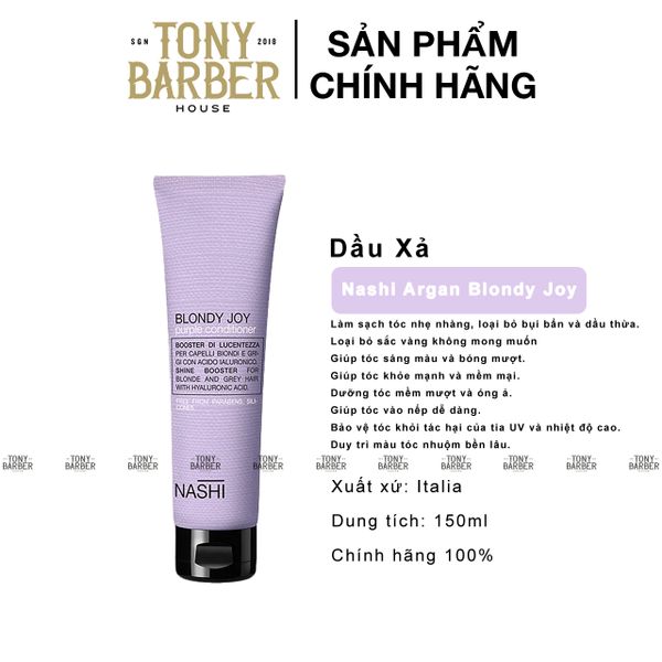 Dầu Xả Tím Khử Vàng Nashi Argan Blondy Joy