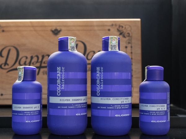 Dầu Xả Tím Khử Vàng Elgon Colorcare Silver