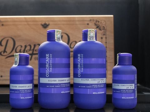 Dầu Xả Tím Khử Vàng Elgon Colorcare Silver