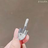  Ghim cài áo xẻng dát đá zircon cá tính 