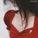  Pin cài áo nụ hồng sang trọng 