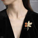  Trâm cài áo cánh bướm dát đá đính hoa bồ công anh cao cấp 