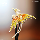  Trâm cài áo phượng hoàng lửa vàng sang trọng 