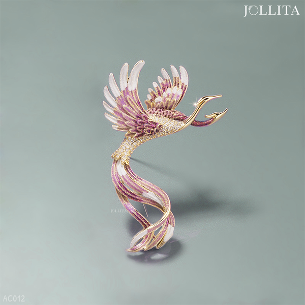  Trâm cài áo phượng hoàng lửa cao cấp 