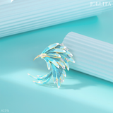  Trâm cài áo phượng hoàng phủ men retro cổ điển tinh tế 