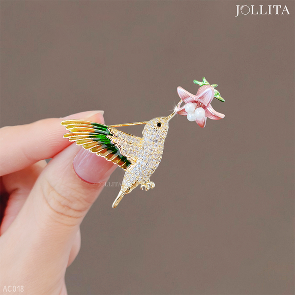  Trâm cài áo chim én mùa xuân đính sang trọng 