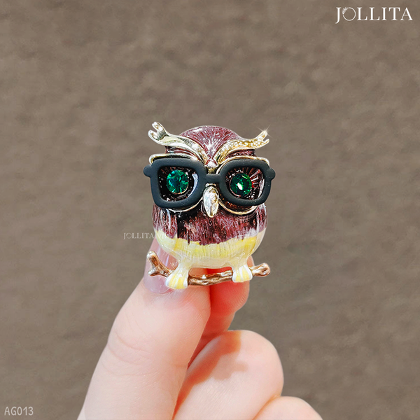  Ghim cài áo cú mèo tri thức thanh lịch cổ điển 