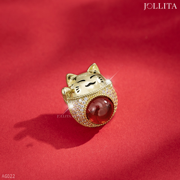  Pin cài áo mèo thần tài may mắn 