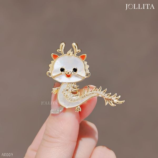  Trâm cài áo rồng vàng kute 