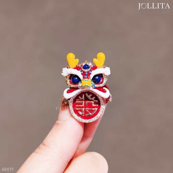  Trâm cài áo hồng lân tài bảo may mắn 