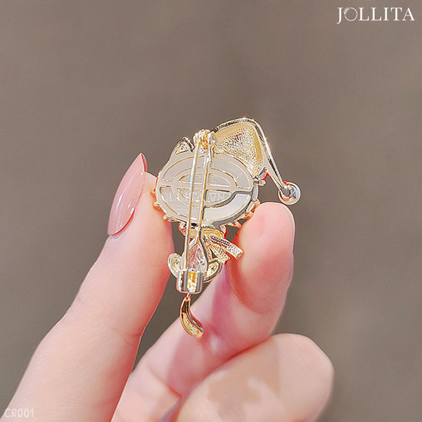  Ghim cài áo mèo đá noel cao cấp 