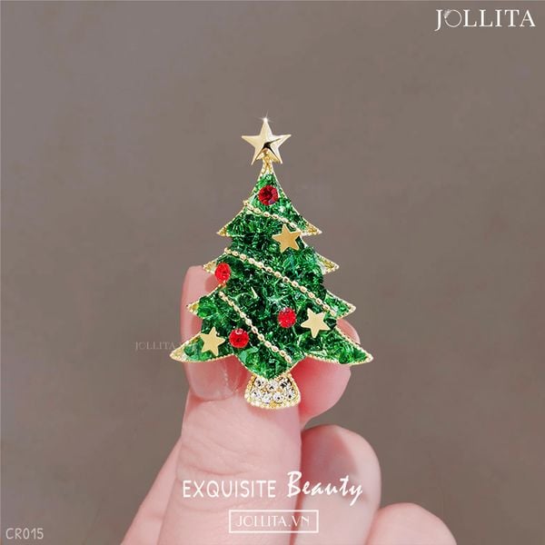  Ghim cài áo cây thông Noel thanh lịch tinh tế 