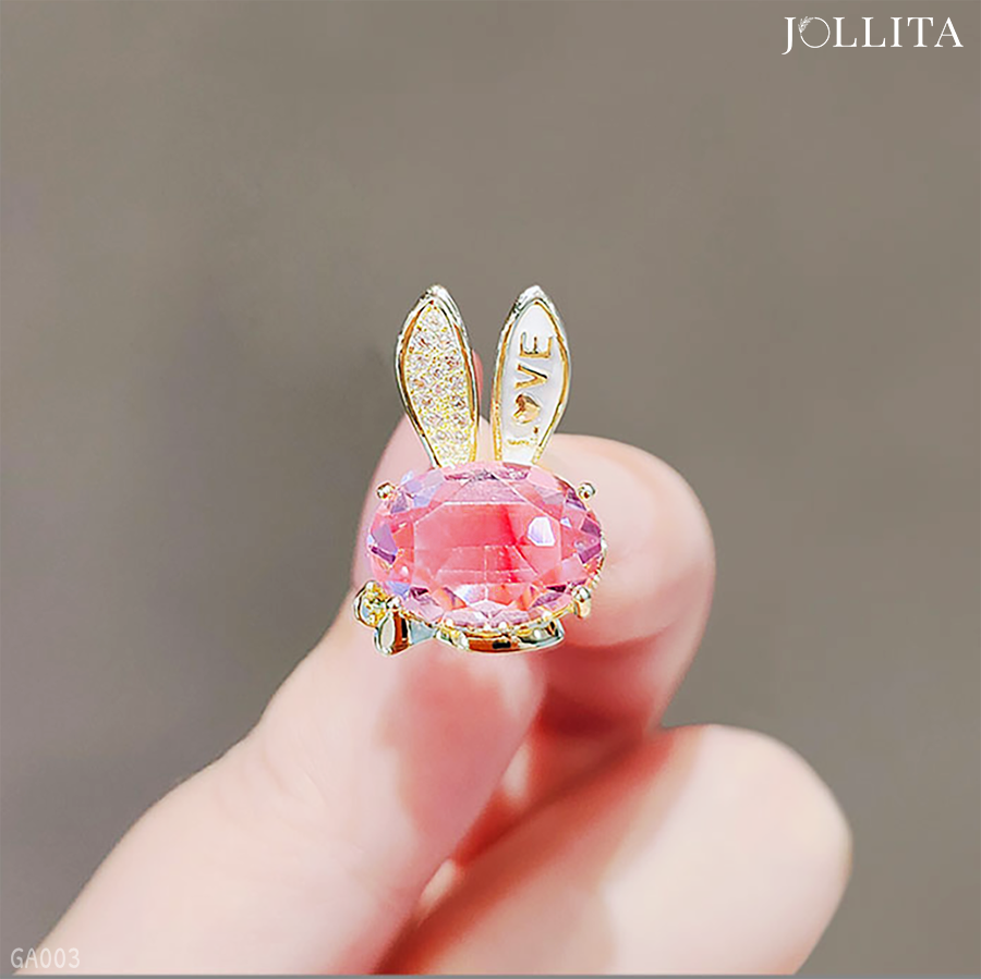  Pin cài áo thỏ ngọc LOVE dễ thương 
