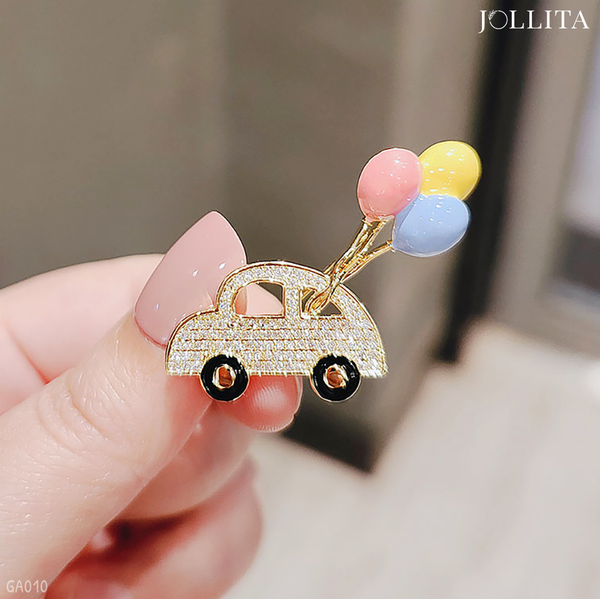  Ghim cài áo xe ô tô đính bong bóng cá tính 