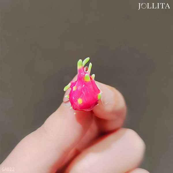  Pin cài áo quả thanh long dễ thương 