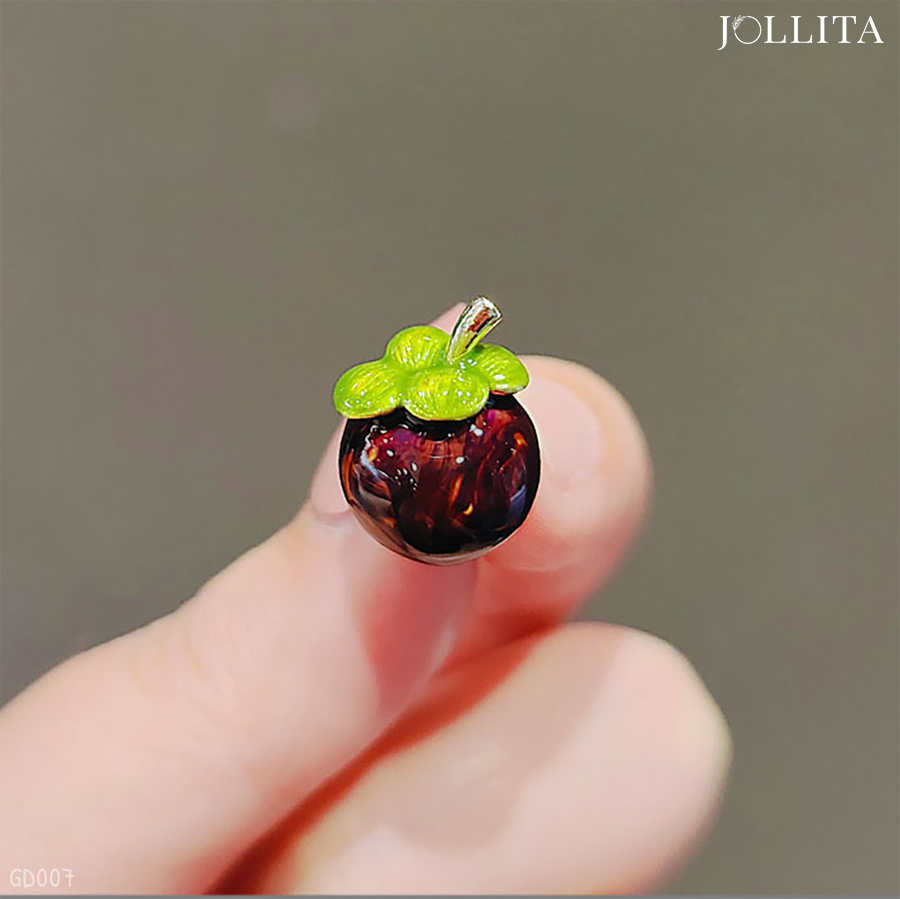  Pin cài áo quả măng cụt dễ thương 