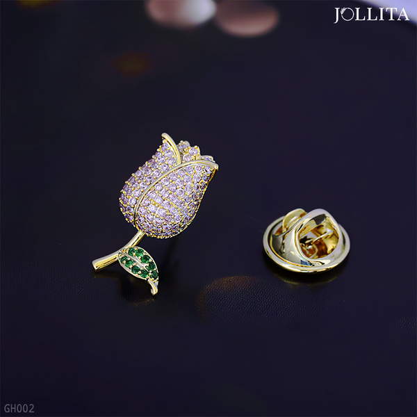  Pin cài áo nụ hồng sang trọng 