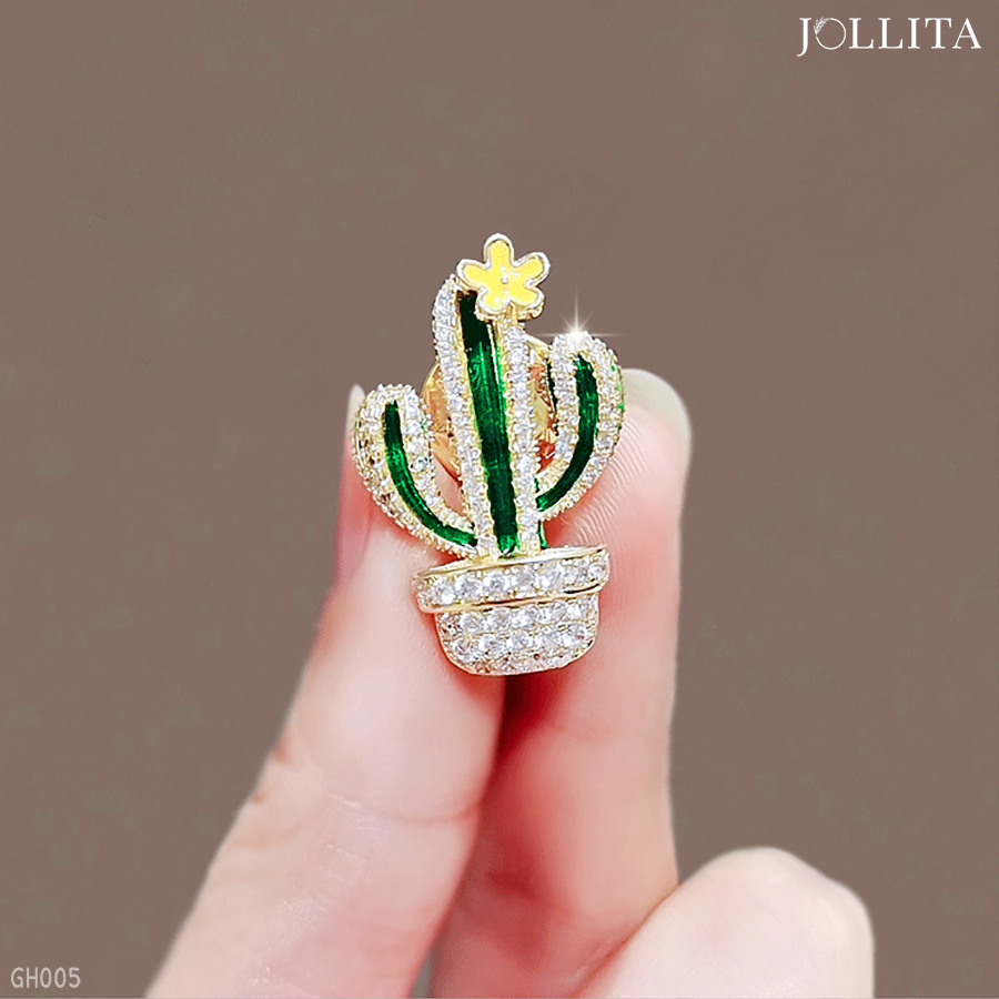  Pin cài áo vest Hoa Xương Rồng 