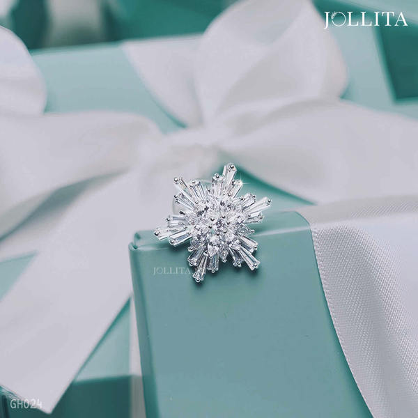  Ghim cài áo hoa tuyết tinh tế thanh lịch 