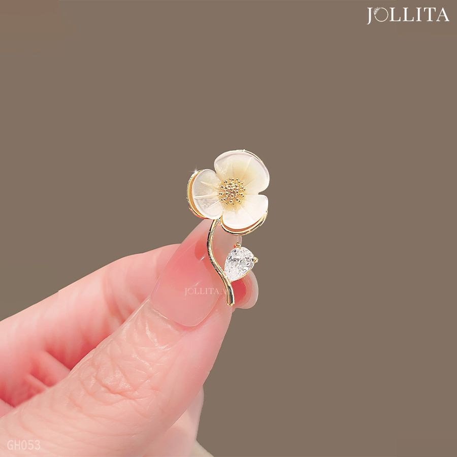  Ghim cài áo nhành hoa mai thanh lịch 