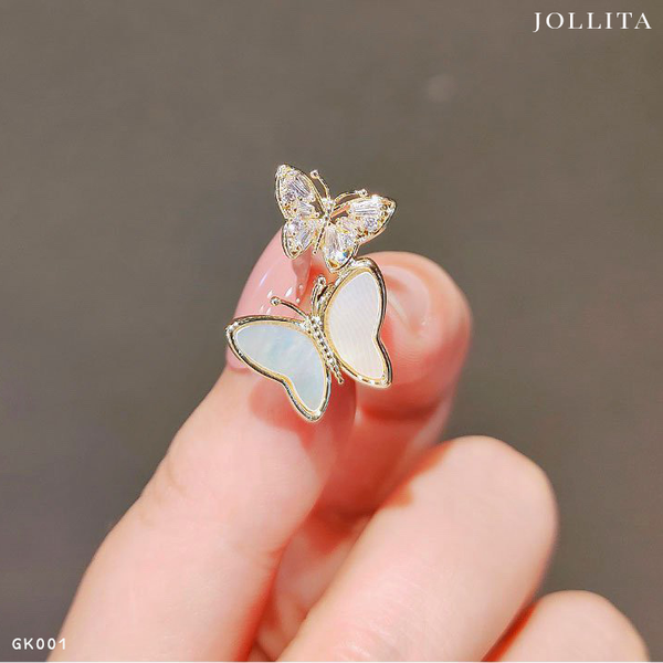  Pin cài áo bướm đôi duyên dáng 