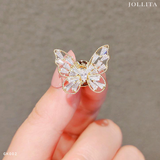  Pin cài áo bướm đính đá thanh lịch 