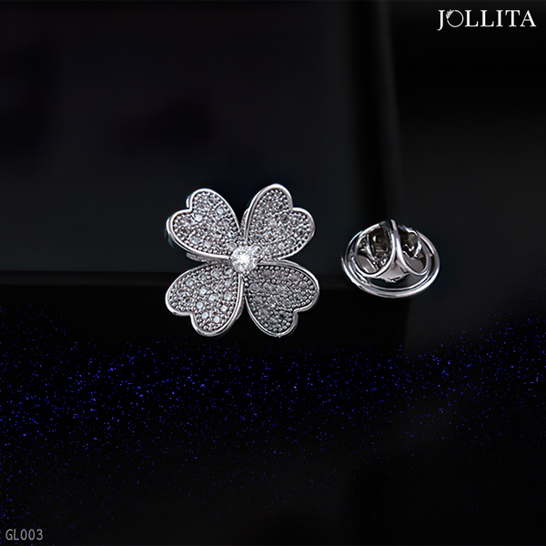  Pin cài áo cỏ 4 lá Hàn Quốc 