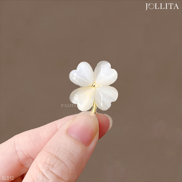  Ghim cài cỏ bốn lá may mắn thanh lịch 